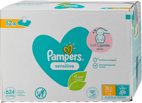 Sensitive vlažne maramice, 12x52  Pampers