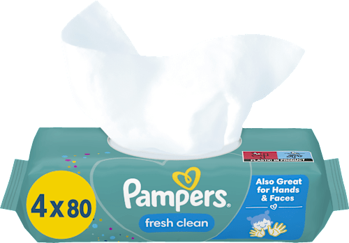 Chusteczki nawilżane Fresh Clean (4x80) Pampers