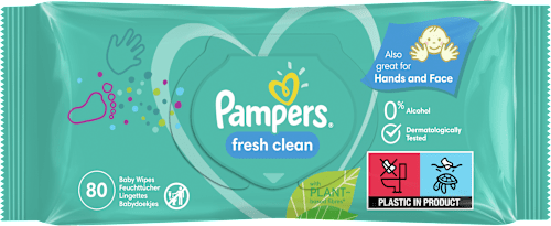 Nedves törlőkendő, Fresh Clean 15x80db Pampers