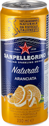 Naturali  ARANCIATA - gazirani sok sa ukusom pomorandže SANPELLEGRINO