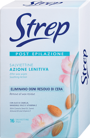 Oljni robčki za nego kože po depilaciji  Strep