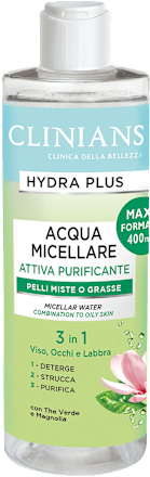 Acqua micellare attiva purificante Hydra Plus CLINIANS