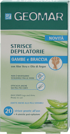 Strisce depilatorie gambe e braccia GEOMAR