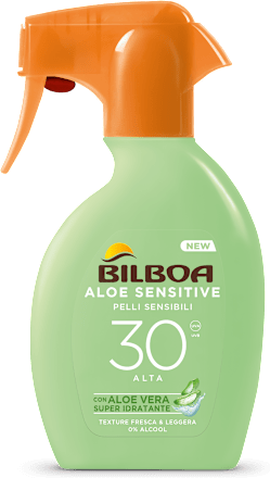 Spray trigger Aloe Sensitive SPF30 Bilboa