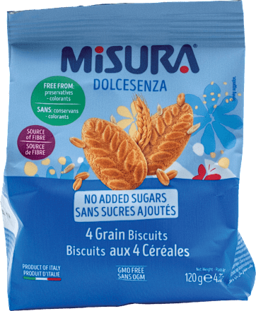 Dolcesenza keksi - 4 vrste žitarica MISURA