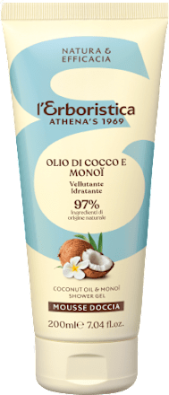 Mousse doccia Cocco e Monoï  L'ERBORISTICA