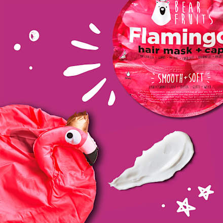 Haarmaske Flamingo, Hair mask + cap Bear Fruits