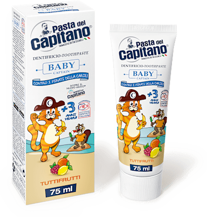 Dentifricio Tuttifrutti Baby +3 anni Pasta del Capitano