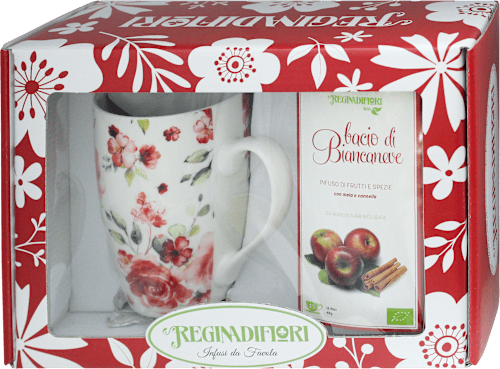 Cofanetto regalo Bacio di Biancaneve BIO + mug REGINADIFIORI