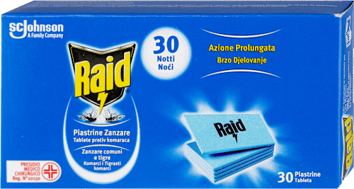 Tablete za električni aparat protiv komaraca Raid