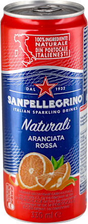Naturali  ARANCIATA ROSSA gazirani sok - crvena pomorandža SANPELLEGRINO