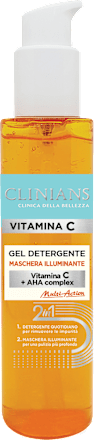 Gel detergente maschera illuminante Vitamina C CLINIANS