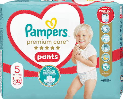 Plienkové nohavičky veľ. 5 (11 - 17 kg) Pampers Premium Care