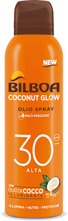 Olio spray solare Coconut Glow SPF30  Bilboa