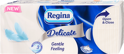 Papír zsebkendő, Delicate, Gentle Feeling, 3 rétegű Regina