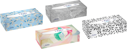 Taschentücher Box 4-lagig sortiert Softis