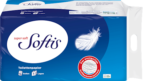 Toilettenpapier super-soft 4-lagig Softis