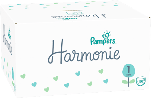 Plenice velikost 1 - mesečno pakiranje (2-5 kg) Pampers Harmonie