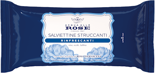 Salviettine struccanti minitaglia ACQUA ALLE ROSE