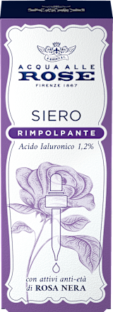 Siero viso rimpolpante all'Acido Ialuronico ACQUA ALLE ROSE