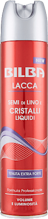 Lacca con semi di lino e cristalli liquidi tenuta extra forte BILBA