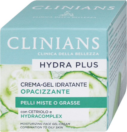 Crema viso idratante opacizzante Hydra Plus  CLINIANS