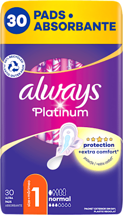 Platinum vložky s křidélky normal  always