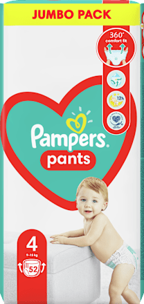 Pelene-gaćice jumbo pack vel. 4 (9 – 15 kg) Pampers active baby
