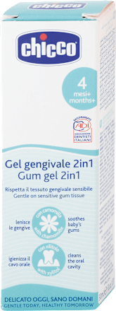 Upokojujúci zubný gél 2 v 1 Chicco