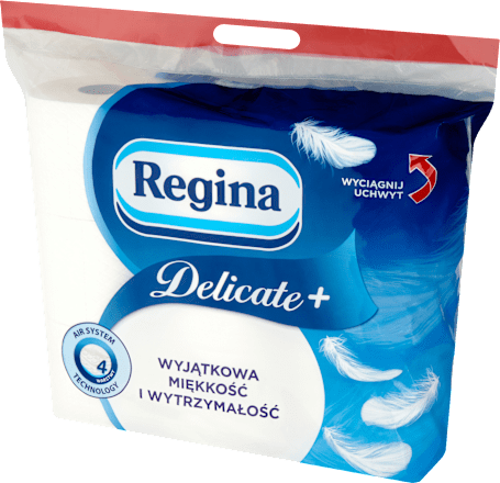 Papier toaletowy Delicate+, 4-warstwowy, 9x100 listków Regina