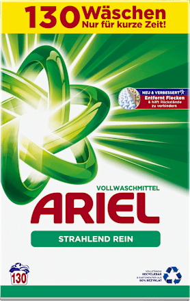 Vollwaschmittel Pulver Strahlend Rein Mega Pack ARIEL