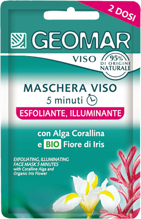Maschera viso 5 minuti esfoliante illuminante GEOMAR