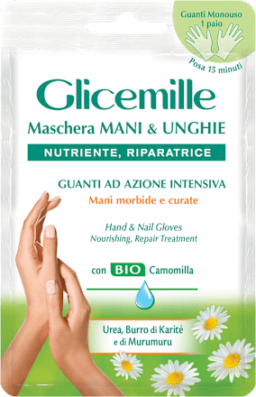 Maschera mani e unghie nutriente e riparatrice Glicemille