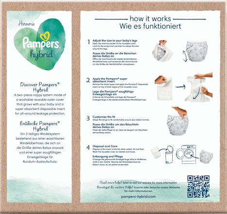 Pampers - Harmony, confezione da 108 topping assorbenti usa e getta, normali - 1 pezzo