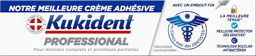 Haftcreme Professional für Zahnprothesen Kukident