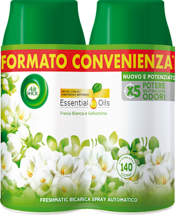 Ricariche spray Freshmatic Fresia bianca e gelsomino AIR WICK