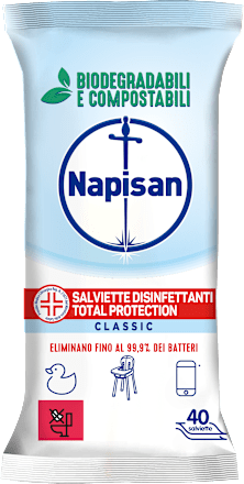Salviette disinfettanti biodegradabili classic Napisan