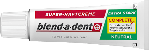 Haftcreme Complete extra stark neutral blend-a-dent