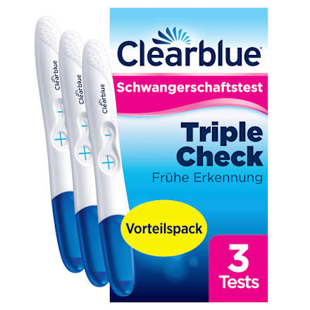 Schwangerschaftstest Triple Check Frühe Erkennung 3 Tests Clearblue