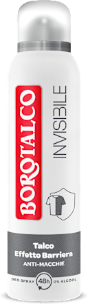 Deodorante spray invisible grigio BOROTALCO