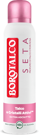 Deodorante spray seta talco e fiori rosa BOROTALCO