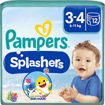 Plienky na plávanie Splashers veľ. 3-4 (6 - 11 kg) Pampers