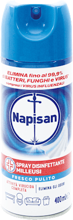 Spray disinfettante fresco pulito milleusi Napisan
