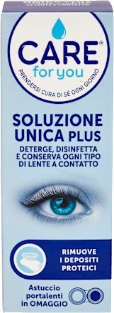 Soluzione unica plus per lenti a contatto Care for you