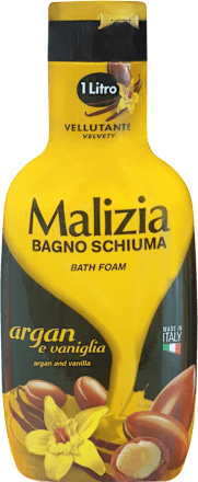 Spumant de baie cu ulei de argan si vanilie Malizia