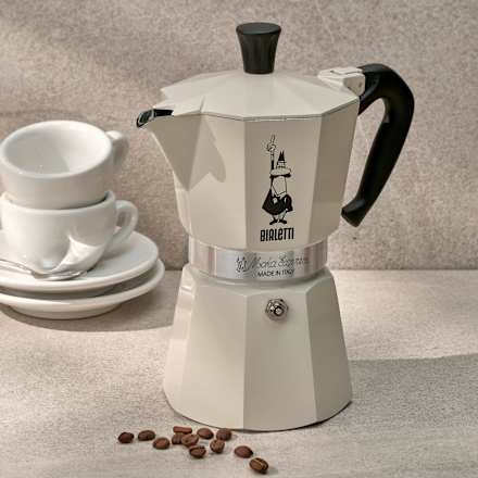 Bialetti Moka Express Classic (270ml), creme/schwarz Dekorieren & Einrichten