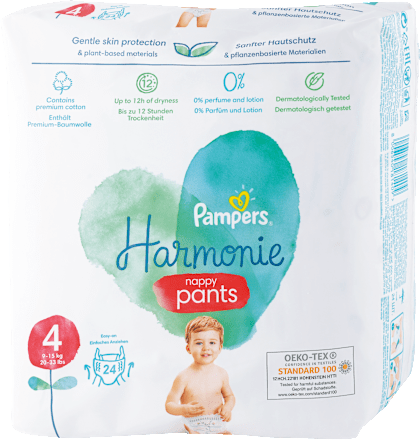 Гащички 4 (9-15 кг) Pampers Harmonie