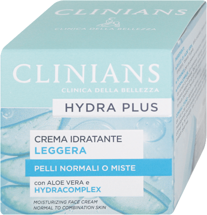 Crema viso idratante leggera Hydra Plus  CLINIANS