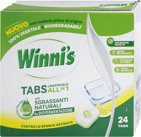 Tabs lavastoviglie All in 1 al limone Winni´s Naturel