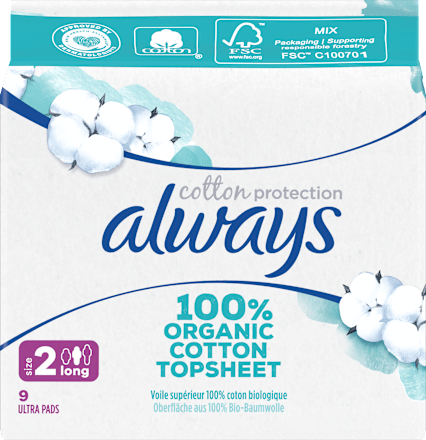 Cotton Protection vložky Ultra long always